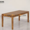Bàn ăn gỗ sồi tự nhiên Lux màu óc chó BAMG-26SN