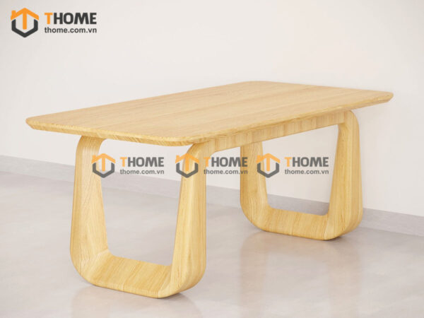 Bàn ăn gỗ sồi tự nhiên OP màu tự nhiên BAMG-28SN