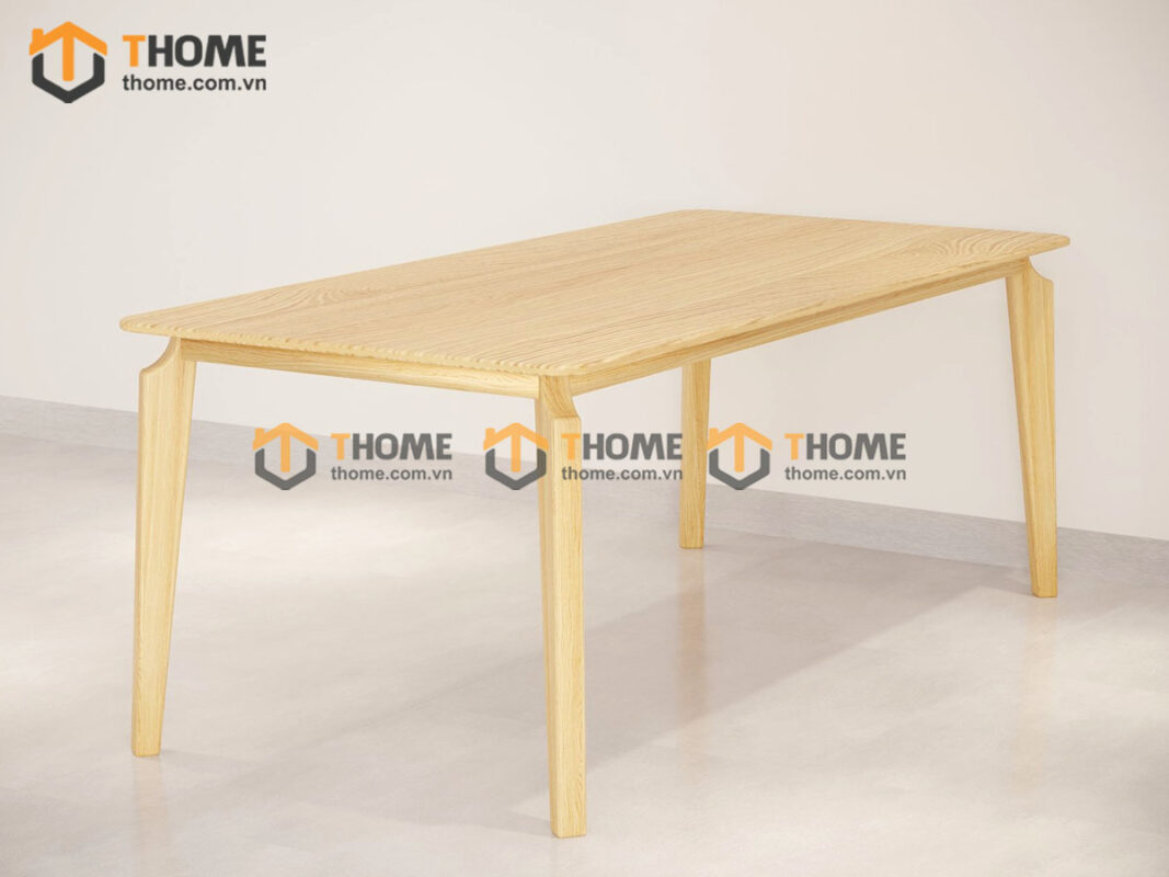 Bàn ăn gỗ sồi tự nhiên OP màu tự nhiên BAMG-24SN