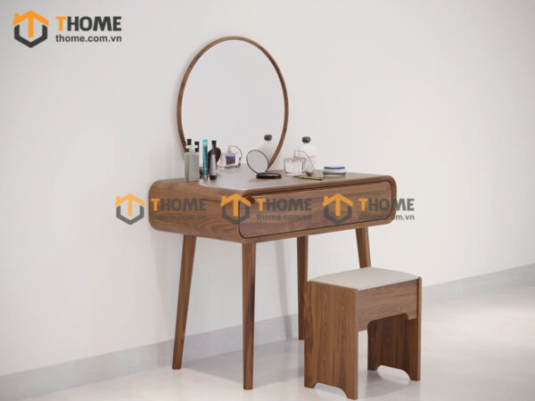 Bàn trang điểm Casa gỗ sồi tự nhiên 1 hộc kéo BTD-16SN