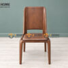 Ghế Ăn Gỗ Sồi Tự Nhiên Mặt Nệm Cleo Màu Óc Chó GHEMN-47SN