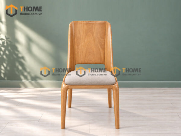 Ghế Ăn Gỗ Sồi Tự Nhiên Mặt Nệm Cleo Màu Tự Nhiên GHEMN-46SN