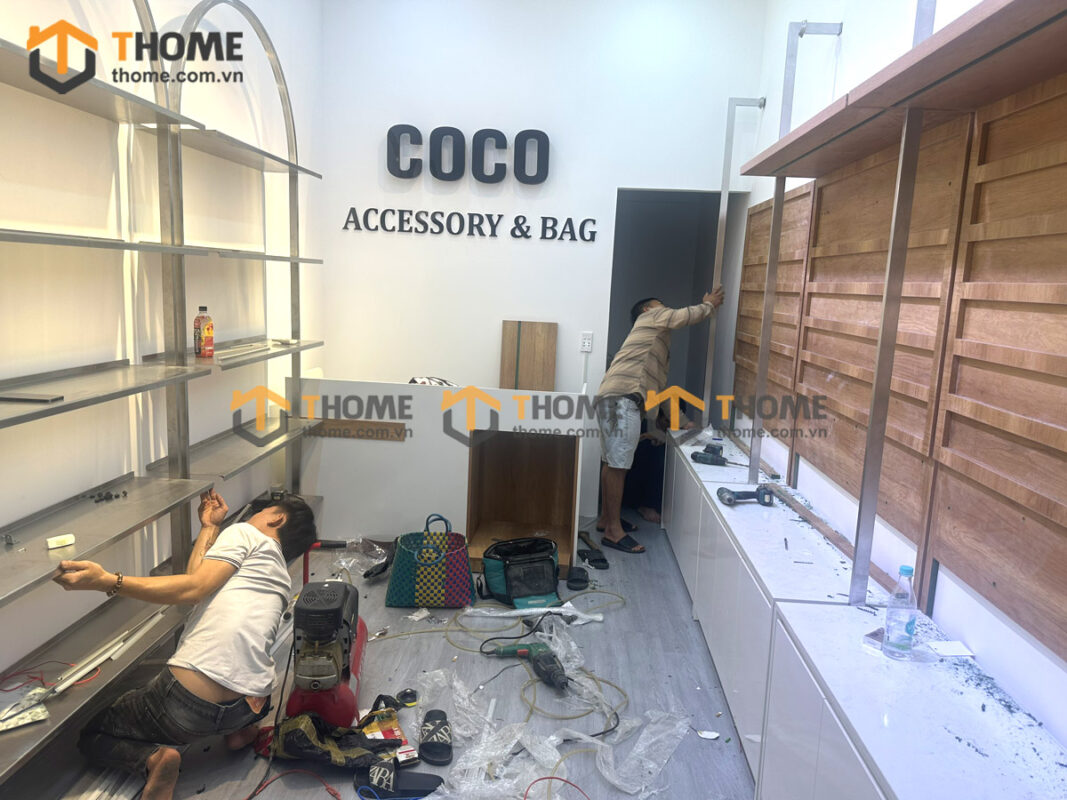 Hình Ảnh Thi Công Showroom Túi Xách Coco Trần Phú TTTC-04SHOWROOM