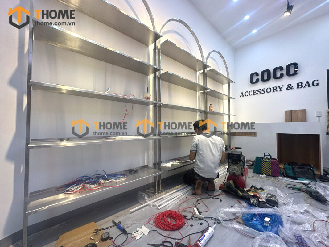 Hình Ảnh Thi Công Showroom Túi Xách Coco Trần Phú TTTC-04SHOWROOM