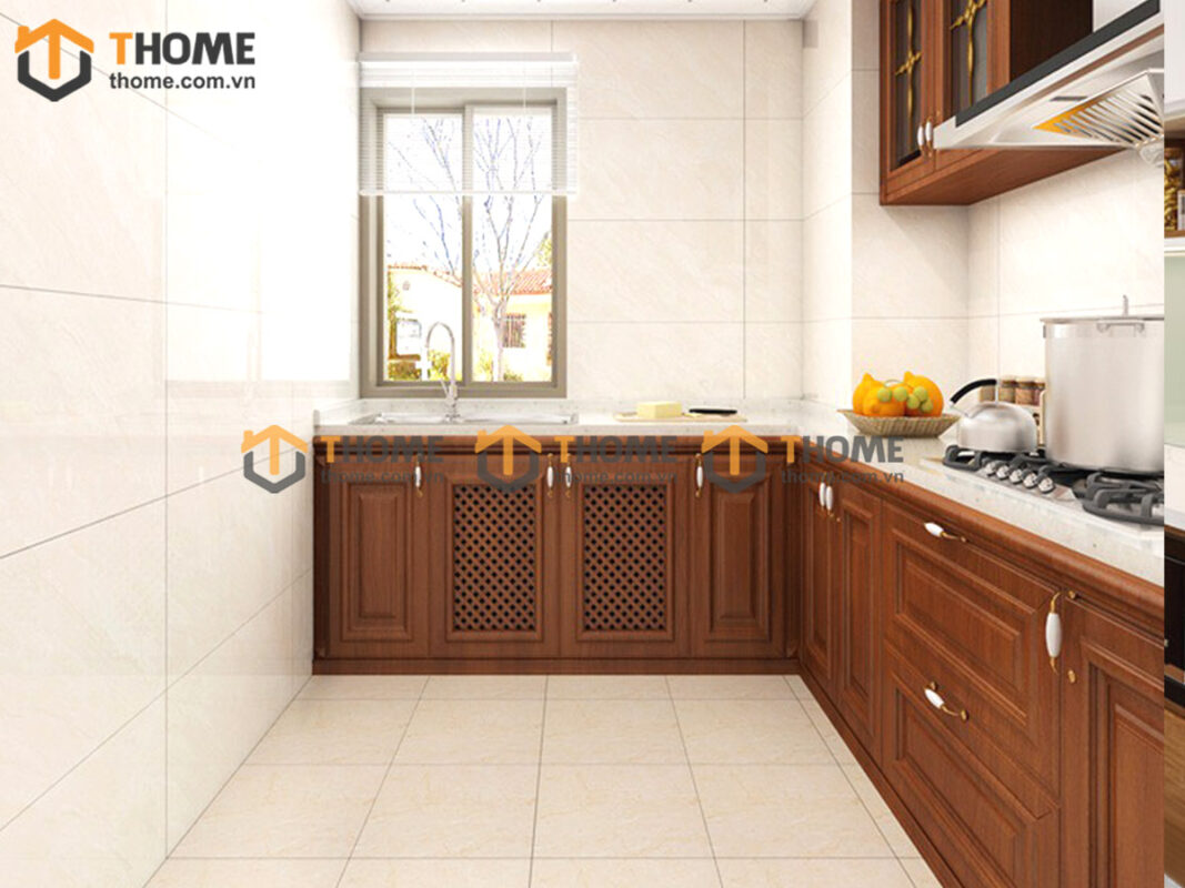 Mẫu Cánh Tủ Bếp Soi Gỗ Sồi Tự Nhiên CANHTU-05BEP