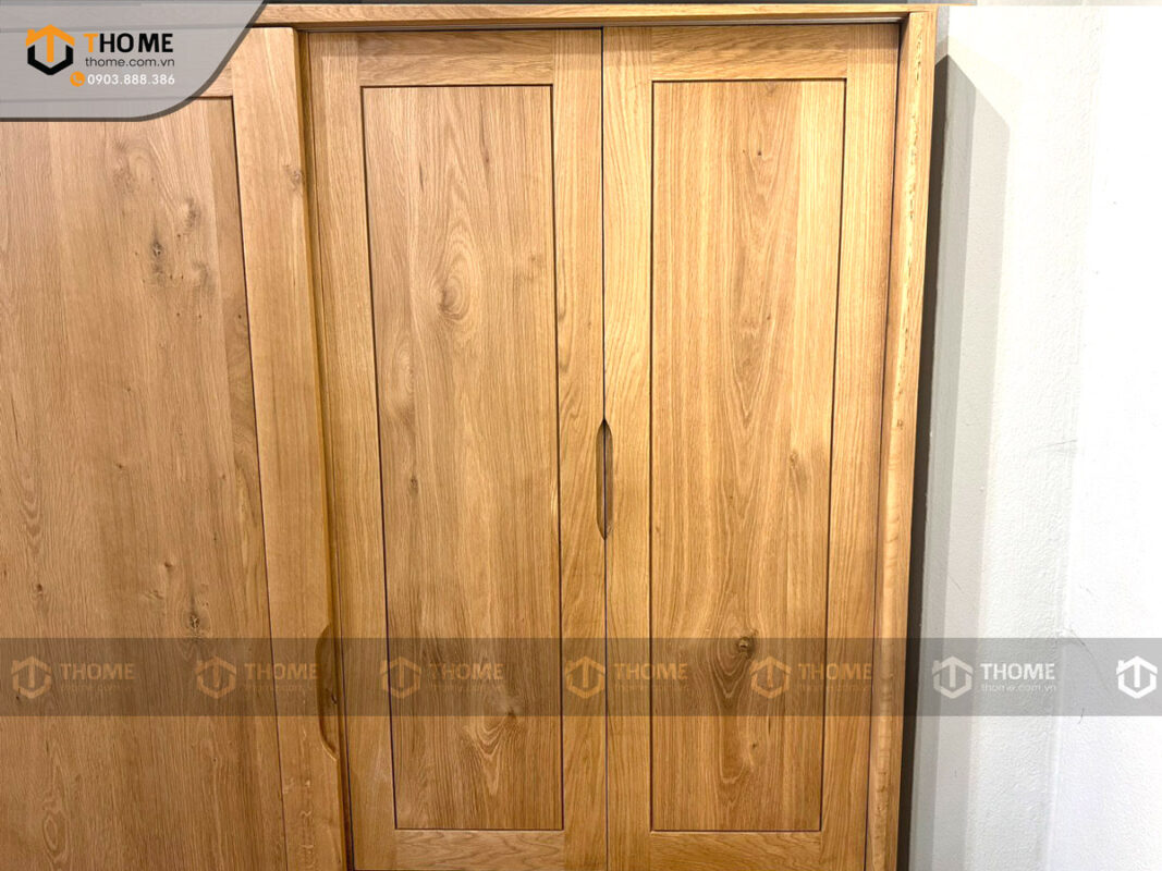 Mẫu Cánh Tủ Bếp Soi Gỗ Sồi Tự Nhiên CANHTU-02BEP