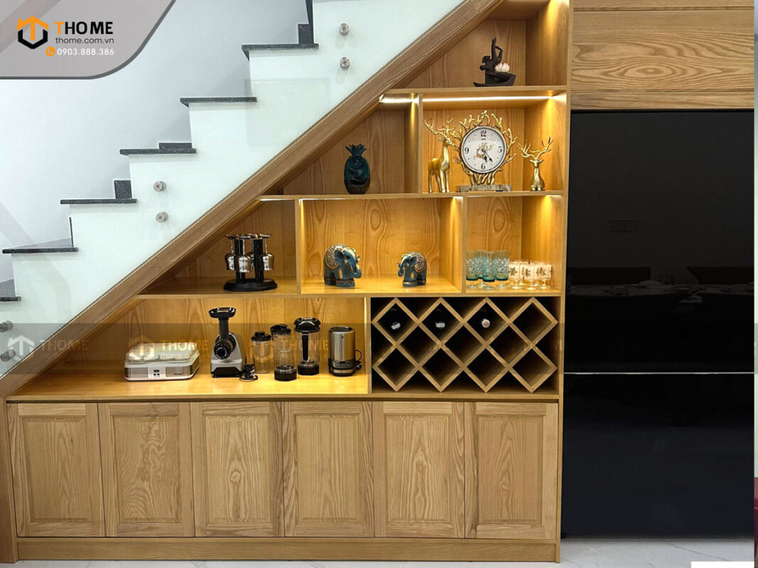Mẫu Cánh Tủ Bếp Soi Gỗ Sồi Tự Nhiên CANHTU-01BEP