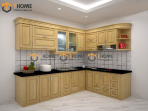Mẫu Cánh Tủ Bếp Soi Gỗ Sồi Tự Nhiên CANHTU-01BEP