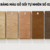 Màu Catalogue Pu Gỗ Sồi Tự Nhiên MAUGO-04SN