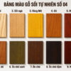 Màu Catalogue Pu Gỗ Sồi Tự Nhiên MAUGO-04SN