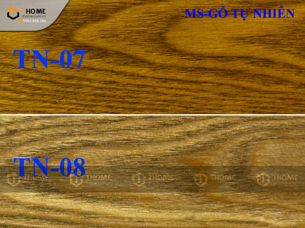 Màu Catalogue Pu Gỗ Sồi Tự Nhiên MAUGO-04SN