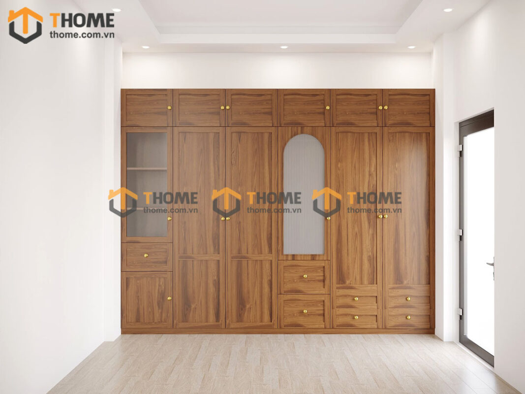 Tủ áo gỗ sồi tự nhiên thiết kế 21 TA-31SN