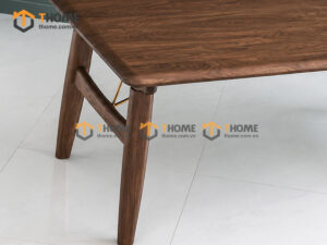 Bàn Ăn Gỗ Sồi Tự Nhiên Luca chân chữ H BAMG-33SN