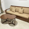 Bàn Sofa Gỗ Sồi Tự Nhiên Mẹ Bồng Con Chân Y BSFMG-35SN