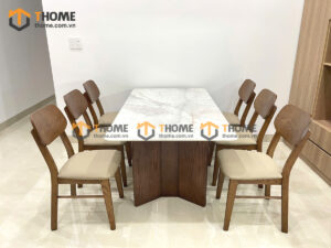 Bộ Bàn Ăn (Nhiều Mẫu Ghế) 2 Chân Bướm BBA6-52SN