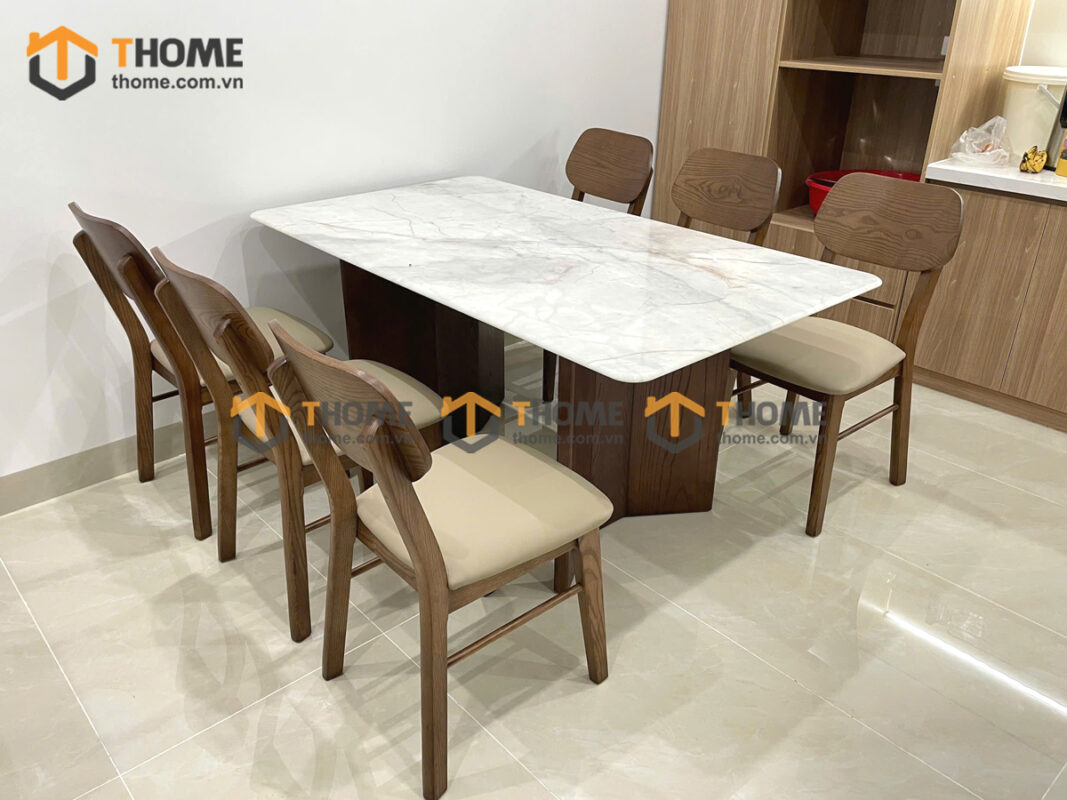 Bộ Bàn Ăn (Nhiều Mẫu Ghế) 2 Chân Bướm BBA6-52SN