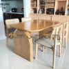 Bộ Bàn Ăn (Nhiều Mẫu Ghế) 2 Chân Nửa Oval BBA6-54SN