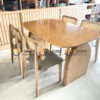 Bộ Bàn Ăn (Nhiều Mẫu Ghế) 2 Chân Nửa Oval BBA6-54SN