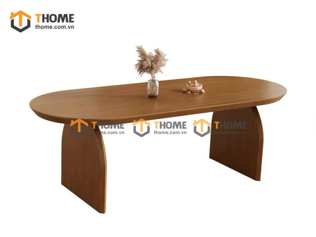 Bộ Bàn Ăn (Nhiều Mẫu Ghế) 2 Chân Nửa Oval BBA6-54SN