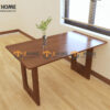 Bộ Bàn Ăn (Nhiều Mẫu Ghế) 2 Chân Vuông Khoét Oval BBA6-53SN