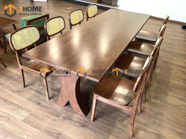 Bộ Bàn Ăn (Nhiều Mẫu Ghế) 2 Chân X Cong BBA6-56SN