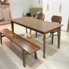 Bộ Bàn Ăn (Nhiều Mẫu Ghế Bench) Gỗ Sồi Tự Nhiên BBA6-57SN