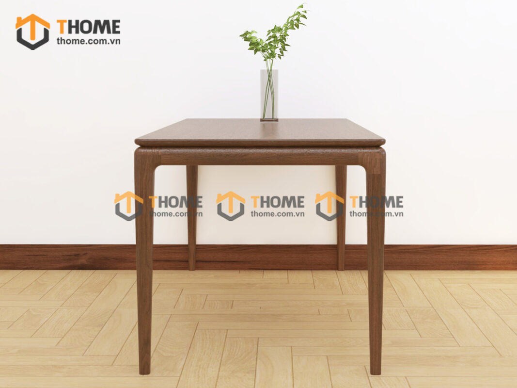 Bàn Ăn Gỗ Sồi Tự Nhiên Kiểu Mới Chân Bo Tròn BAMG-36SN