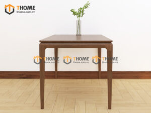 Bàn Ăn Gỗ Sồi Tự Nhiên Kiểu Mới Chân Bo Tròn BAMG-36SN