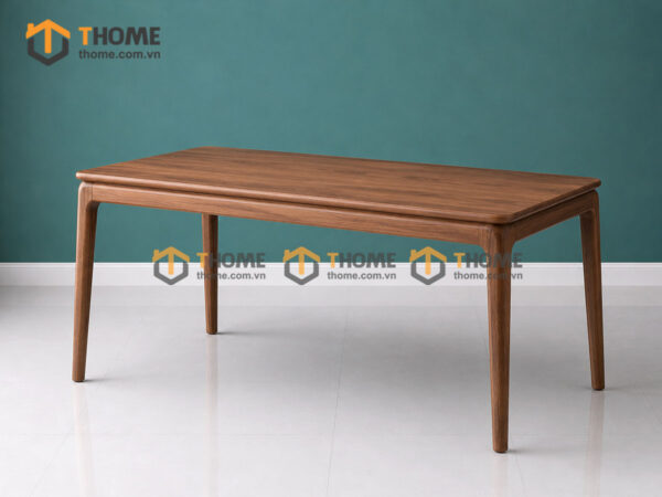 Bàn Ăn Gỗ Sồi Tự Nhiên Kiểu Mới Chân Bo Tròn BAMG-36SN