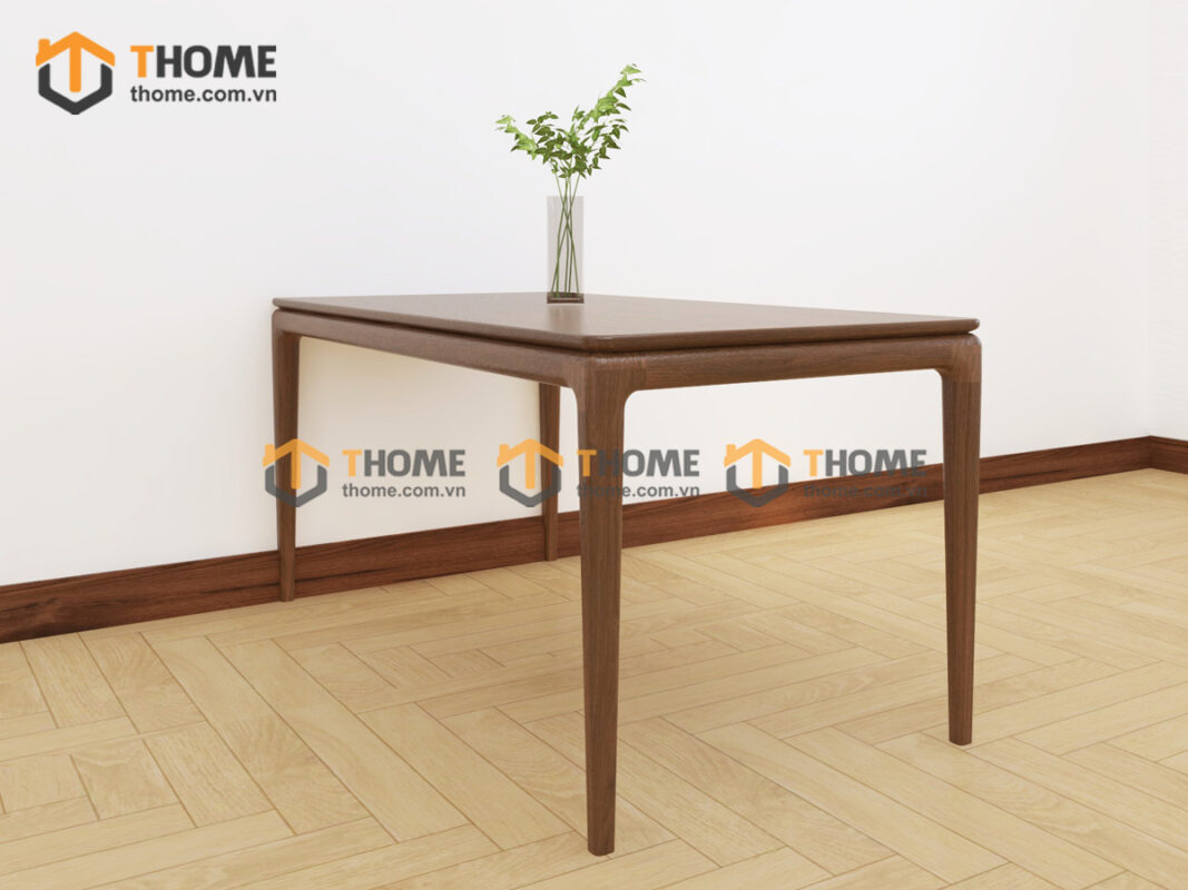Bộ Bàn Ăn Kiểu Mới Chân Bo Tròn 6 Ghế (Nhiều Mẫu Ghế) Gỗ Sồi Tự Nhiên BBA6-61SN