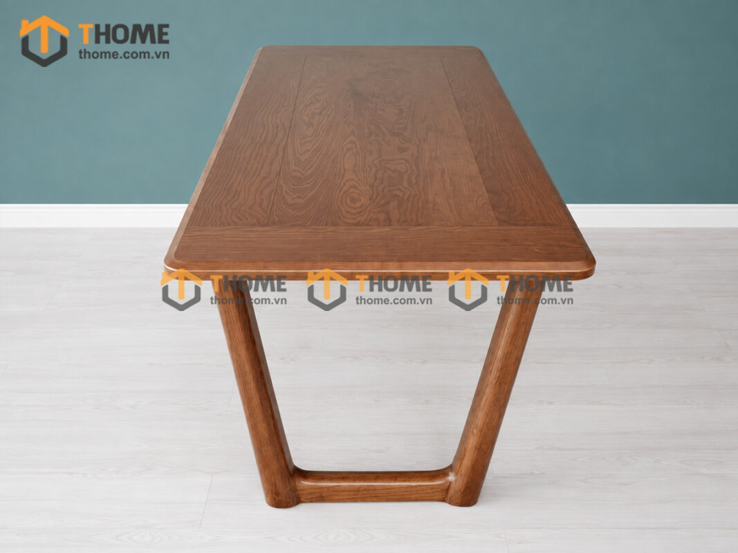 Bàn Ăn Gỗ Sồi Tự Nhiên Kiểu Mới Chân V 1.65m BAMG-37SN