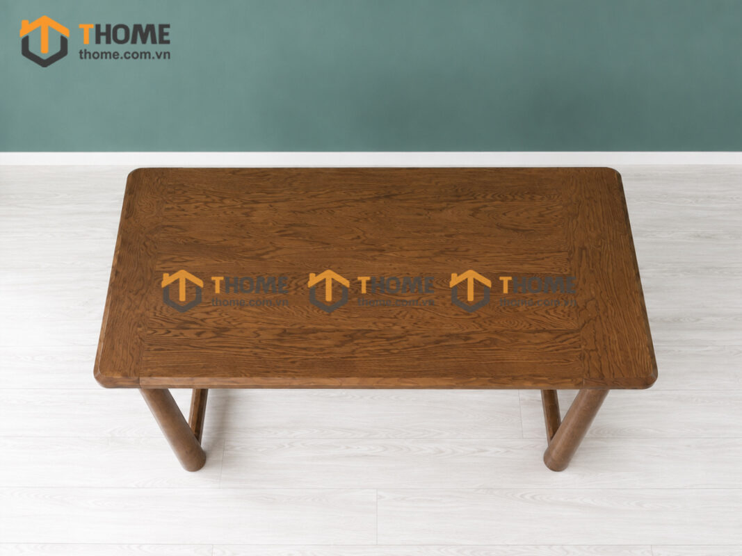 Bàn Ăn Gỗ Sồi Tự Nhiên Kiểu Mới Chân V 1.65m BAMG-37SN