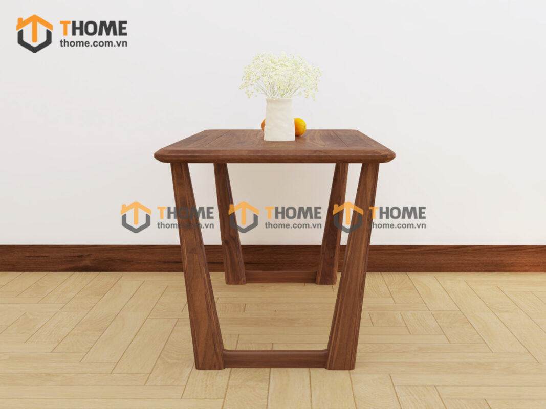 Bàn Ăn Gỗ Sồi Tự Nhiên Kiểu Mới Chân V 1.65m BAMG-37SN