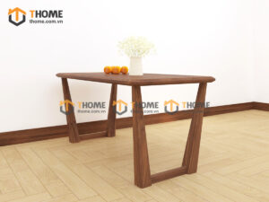 Bàn Ăn Gỗ Sồi Tự Nhiên Kiểu Mới Chân V 1.65m BAMG-37SN