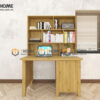 Bàn Làm Việc Góc Gỗ Sồi Tự Nhiên Harris 2 Tầng BLV2T-09SN