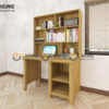 Bàn Làm Việc Góc Gỗ Sồi Tự Nhiên Harris 2 Tầng BLV2T-09SN