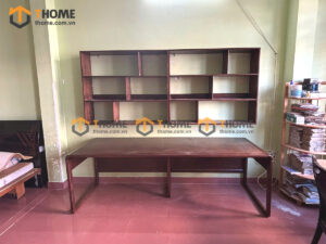 Bàn Làm Việc Góc Gỗ Sồi Tự Nhiên Nova 2 Tầng BLV2T-10SN