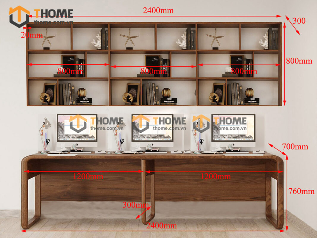 Bàn Làm Việc Góc Gỗ Sồi Tự Nhiên Nova 2 Tầng BLV2T-10SN