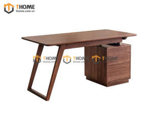 Bàn Làm Việc Gỗ Sồi Tự Nhiên 3 Hộc Kéo Chân Chéo BLV1T-29SN