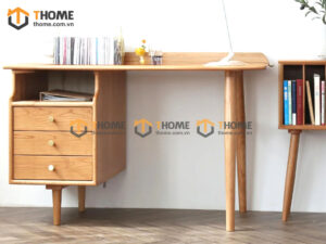 Bàn Làm Việc Gỗ Sồi Tự Nhiên 3 Hộc Kéo Casa BLV1T-30SN