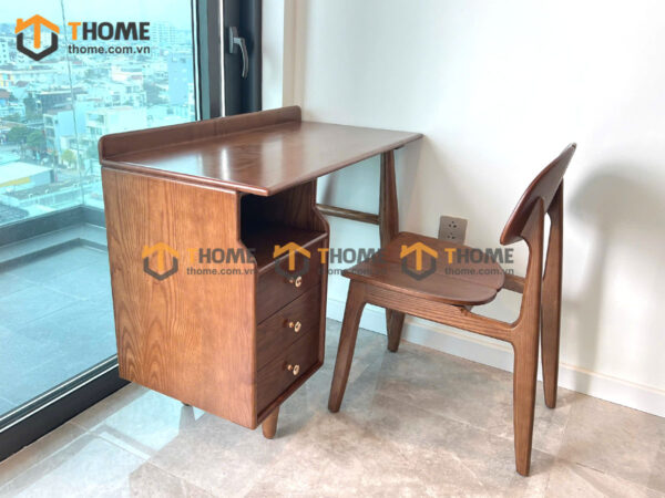 Bàn Làm Việc Gỗ Sồi Tự Nhiên 3 Hộc Kéo Casa BLV1T-30SN