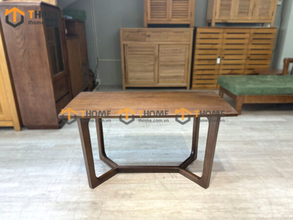 Bàn Sofa Gỗ Sồi Tự Nhiên Chân Xương Cá Mini Mặt Gỗ BSFMG-33SN