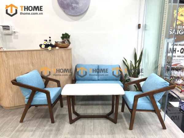 Bàn Sofa Gỗ Sồi Tự Nhiên 2 Tầng Mây Hình Xoài 1m BSFMG-37SN