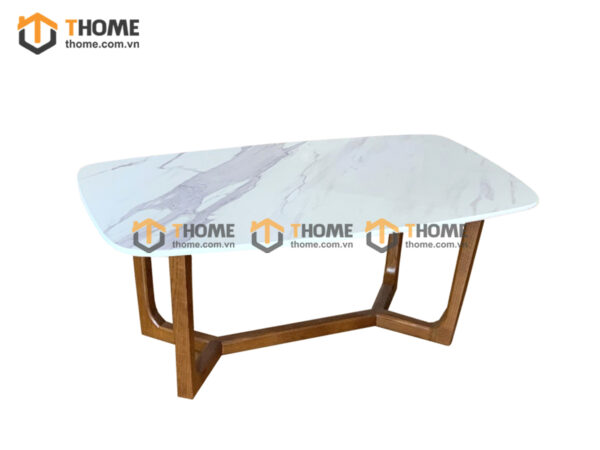 Bàn Sofa Gỗ Sồi Tự Nhiên 2 Tầng Mây Hình Xoài 1m BSFMG-37SN