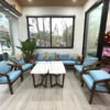 Bàn Sofa Gỗ Sồi Tự Nhiên 2 Tầng Mây Hình Xoài 1m BSFMG-37SN
