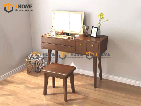 Bàn trang điểm gỗ; bàn phấn; bàn phấn đẹp; mẫu bàn trang điểm gỗ đẹp;