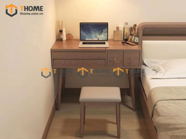 Bàn trang điểm gỗ; bàn phấn; bàn phấn đẹp; mẫu bàn trang điểm gỗ đẹp;