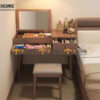 Bàn trang điểm gỗ; bàn phấn; bàn phấn đẹp; mẫu bàn trang điểm gỗ đẹp;
