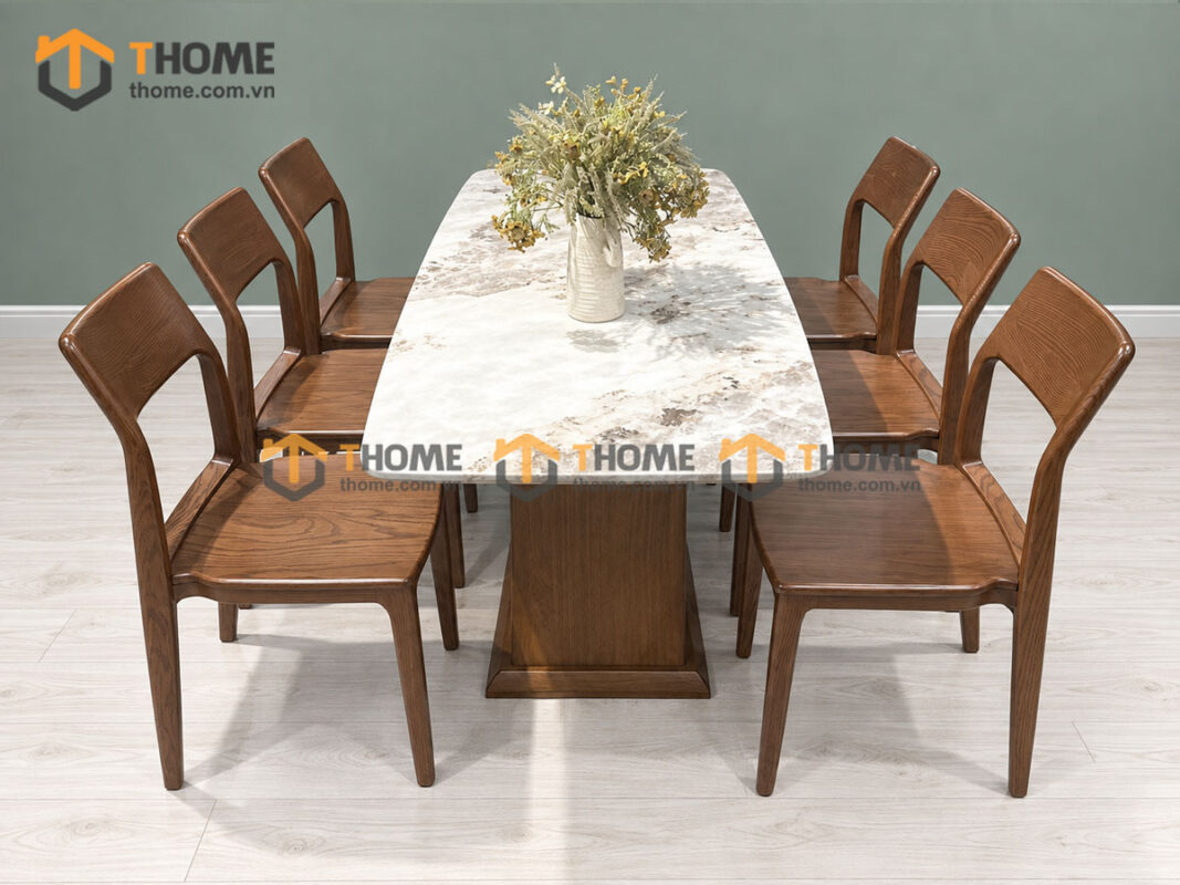 Ghế Ăn Gỗ Sồi Tự Nhiên 1 Lá Cao Cấp GHEMG-30SN