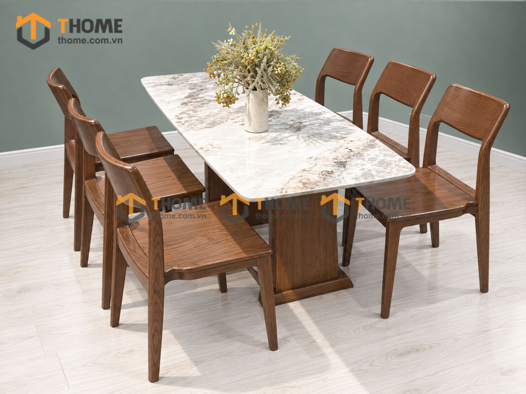 Ghế Ăn Gỗ Sồi Tự Nhiên 1 Lá Cao Cấp GHEMG-30SN